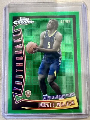 2023-24 topps chrome basketball Jarace Walker Youthquake Green /99 - Image 1 of 2
