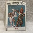 Vintage Simplicity Pattern 9345 Clown Jester Costume Boys Girls Kids Medium (MD)