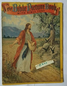 SAALFIELD PUB CO The Bible Picture Book with Text 2924 Copyright 1941 OHIO - Picture 1 of 10
