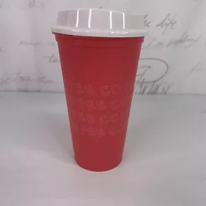 Starbucks Riutilizzabile Natale 2018 Caffè Caffè 16 Oz Tazza Con Coperchio Rosso - Foto 1 di 6