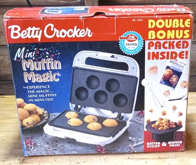 Betty Crocker Mini Muffin Magic Cupcake & Muffin Maker BC-1959 NEU! - Bild 1 von 4