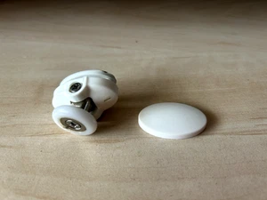 aqualux Top shower roller / wheel white single wheel - Picture 1 of 11