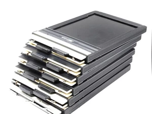 [Ecc+5] Lotto di 6 FIDELITY Deluxe 4x5 Taglio Portapellicole Set 6pz dal GIAPPONE - Foto 1 di 13