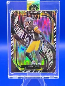 2024 Panini Select Premier Zebra Cory Trice #140 Steelers - Picture 1 of 3