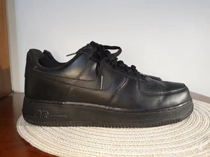 Nike Air Force 1 '07 Low Sneakers Shoes Black Mens Size US 9 315122-001 - Picture 1 of 23
