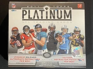 2011 Topps Platinum Football Factory Sealed Hobby Box!! 2 Rookie On-Card Autos! - Picture 1 of 6