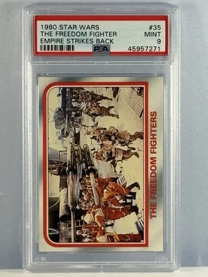1980 Topps The Empire Strikes Back Card #35 The Freedom Fighters PSA 9 MINT - Image 1 of 2