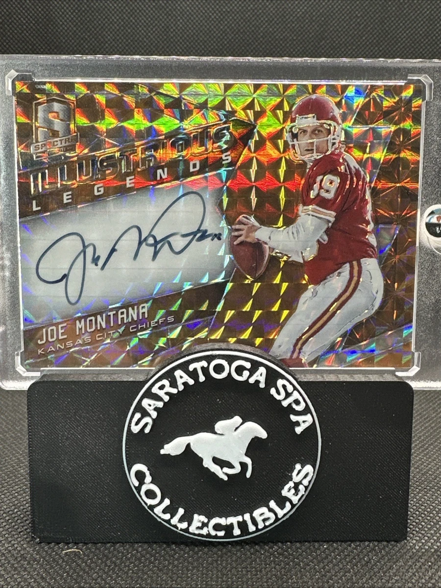 Panini Joe Montana Autographed Football Sports Trading Cards