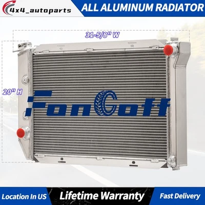 CC381 3 Row Aluminum Radiator For 1971-1973 Ford Mustang Mercury Cougar V8 Foto 1 de 4