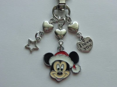 VACACIONES DE NAVIDAD MINNIE MICKEY LLAVERO BOLSO ENCANTO PÁGINA ENCANTO COLGANTE Foto 1 de 4