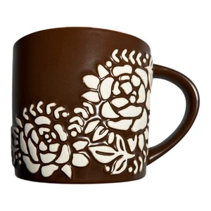 Starbucks Kaffeebecher groß braun Blumen Rose Souvenir 2011 - Bild 1 von 8