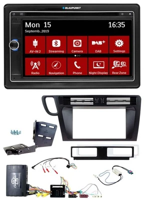 Blaupunkt 2DIN USB DAB Lenkrad Bluetooth TMC Navigation für Audi Q5 8R 08-17 Inf - Bild 1 von 4