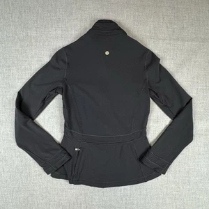 Lululemon Athletica Original Define Jacket Size 4 Black Rare Text Zipper Pull - Picture 1 of 13