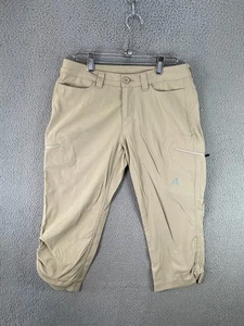 Eddie Bauer First Ascent Capri Hose Damen 2 beige Guide Pro Cargo Wandern - Bild 1 von 10