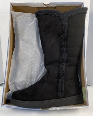 Makalu California Winter Faux Fur Boots Raya Black Womens Size 12 M - Image 1 of 4