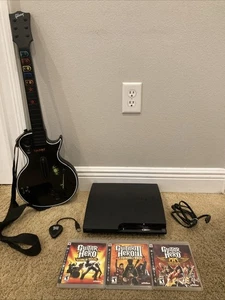 GUITAR HERO PS3 Paquete Consola de Guitarra Dongle Juegos - ¡Probado!! - Imagen 1 de 13