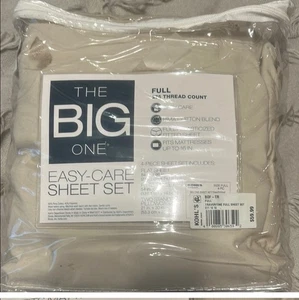 The Big One~ Khohls Size Full, 4Pcs, Deep Fit, NEW! Tan Set - Picture 1 of 3