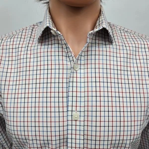  J. Crew Flex Wrinkle Free Dress Shirt Slim fit Men S Tattersall Check L/S - Picture 1 of 11