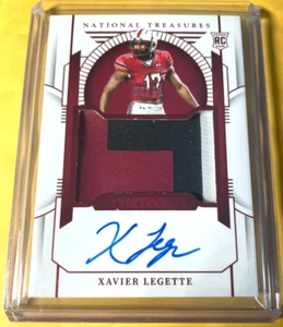 XAVIER LEGETTE 2024 TESORI NAZIONALI ROOKIE PATCH AUTOGRAFO AUTO #2/11 PANTHER - Foto 1 di 2