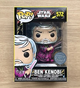 Funko Pop Star Wars Ben Kenobi Retro Series #572 + Free Protector - Picture 1 of 6