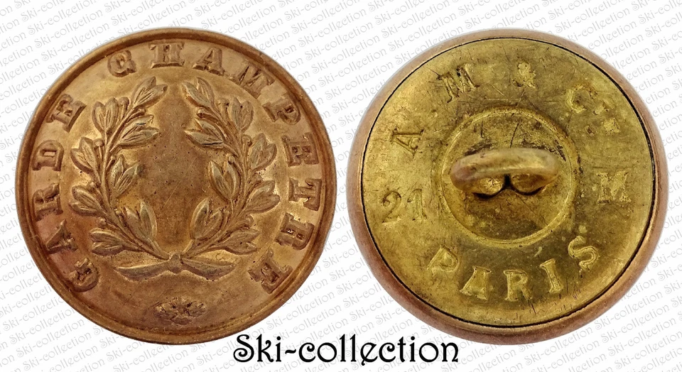 Bouton GARDE CHAMPETRE. France, vers 1890. 21 mm - Photo 1/1