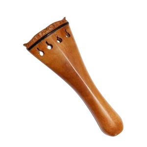 4/4 Violin Carved Tailpiece Jujube Wood Hand Carve Carving Polish New - Picture 1 of 4
