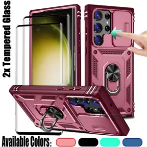 For Samsung Galaxy S23 ULTRA S22 S21 S20 S24+ FE 5G Case, Cover + Tempered Glass - Picture 1 of 59