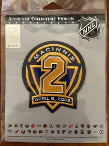 AL MACINNIS PATCH ST. LOUIS BLUES CALGARY FLAMES #2 JERSEY STYLE LIMITED EDITION - Picture 1 of 2