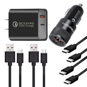 Cable cargador de pared rápido PD+QC3.0 para LG K51 K92 5G V60 V50 V40 ThinQ 5G V30 - Imagen 1 de 43
