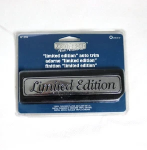 Quest Accessories -Limited Edition-auto trim Triple Chrome Plated Die-Cast Metal - Picture 1 of 3