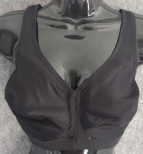 Glamorise Damen MagicLift Front Close Haltung Rückenstütze BH UK 42C schwarz - Bild 1 von 12