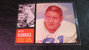 1962 TOPPS FOOTBALL SET, #58 Alex Karras, Detroit Lions