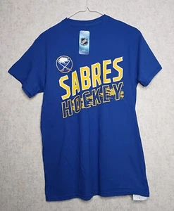 Nhl Buffalo Sabres Hockey T Shirt Mens Size Small Blue New With Tags - Picture 1 of 6