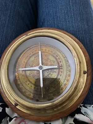 Brújula náutica reloj de sol de latón brújula de navegación brújula de barco de 6" Foto 1 de 4