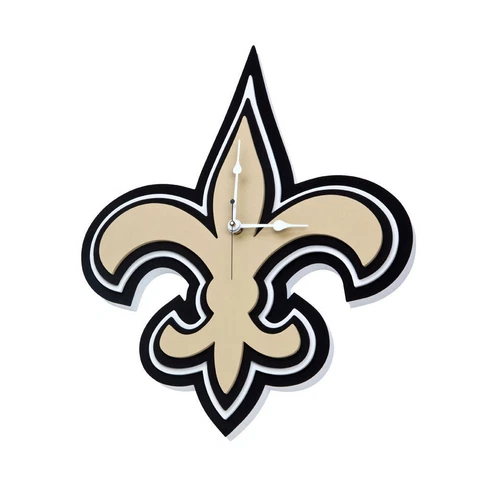 Foam Fanatics NFL New Orleans Saints 3-D Foam Wall Clock Home Office decor Cover