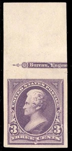 MOMEN: US STAMPS #268P5 PLATE PROOF IMPERF MINT OG NH LOT #73277 - Picture 1 of 3