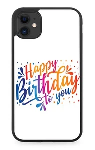 Funda de goma para teléfono Happy Birthday To You cumpleaños niñas niños niños colorida DK48 - Imagen 1 de 2