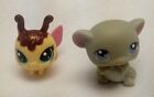 Little Pet Shop Butterfly & Hamster LPS Toy Lot Of 2 Mini Figurine Toys Used 