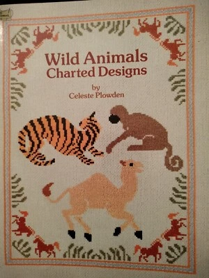 Wild Animals Charted Designs By  Celeste Plowden Dover Needlework Series  - Image 1 of 4