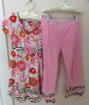ANN LOREN Girls' Size 7-8 2-Piece Top & Pants Set - Image 1 of 4