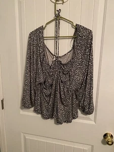 Damen Cato Größe 22/24 Bluse Shirt Top 3/4 Ärmel Tierdruck Gepard Neu - Bild 1 von 8