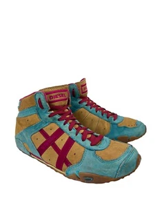 Vintage Y2K Diesel Ankle Leather Avant Garde Sneakers Boots Size 39 - Picture 1 of 9