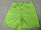 Vintage 80s/90s Jordache High Waist 5 pocket Cool Lime Neon Green Denim Shorts