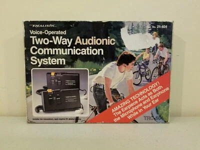 Vtg Realistic Voice-Operated Two-Way Audionic Communication System  21-404 WORKS - Image 1 of 4