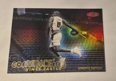 Escaparate Flair 1999-00 ConVINCEing Vince Carter #1C Salón de la fama Foto 1 de 2