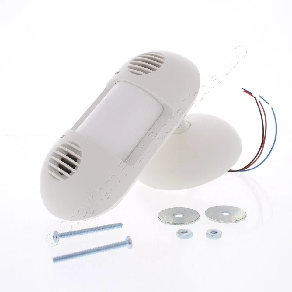 Sensor de movimiento Hubbell ATD1600WU ocupación adaptativo ultrasónico/PIR 24VDC 1600 pies² Foto 1 de 1