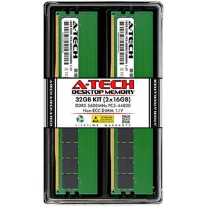 32GB 2x 16GB DDR5-5600 Dell Alienware Aurora R15 Aurora R16 Memory RAM - Picture 1 of 4