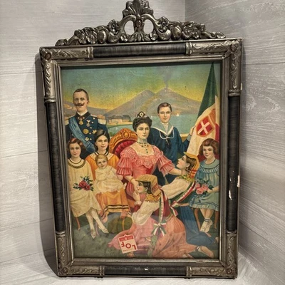 Antique 1900s (Vittorio Emanuele III, 1869 – 1947) King of Italy And Family - Image 1 of 4