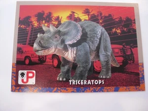 1993 Topps Jurassic Park #7 Triceratops - Picture 1 of 2
