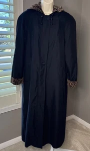 Halston Lifestyle Hooded Coat Womens Removable Zip Out Liner Size 10 - Picture 1 of 18